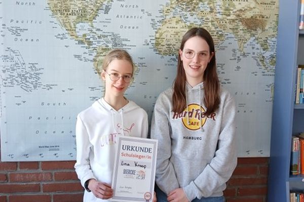 Lina Knoop aus der 9c ist Schleswig-Holsteins beste Geografieschülerin! 