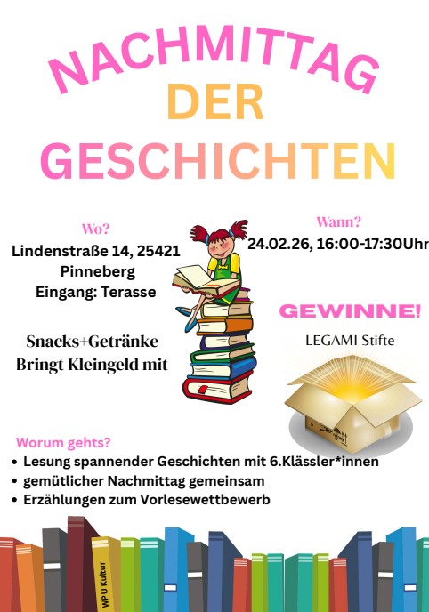 Nachmittag der Geschichten groß