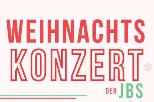 Einladung und Probenplan zum Weihnachtskonzert der JBS in der Christuskirche am 16. Dezember